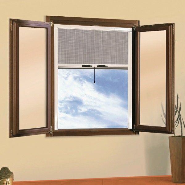Glossy Roll Fit Mosquito Net Window Close-up